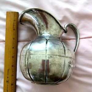 Beautiful vintage silver plated pitcher- stamp says made in Mexico—